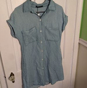 Zilcremo Denim Tunic